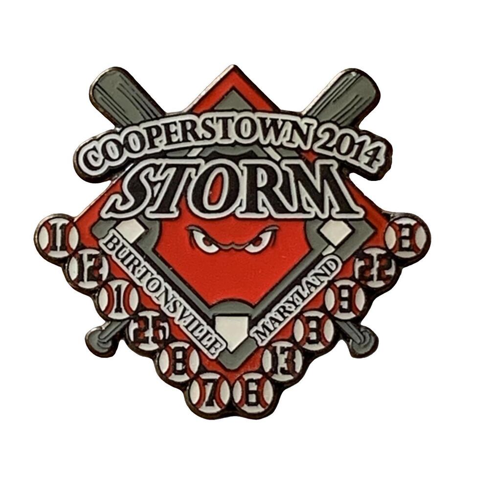 2014 Cooperstown‎ Storm Burtonsville Maryland Baseball Pin